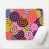 Farbige Kreise Mousepad (Mit Mouse)