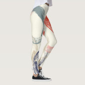 Farbige Kreise Pinsel Texturmuster Leggings (Rechts)
