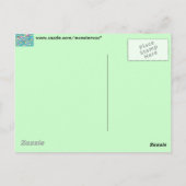 Farbige Kreise Postkarte (Rückseite)