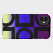 Farbige Kreise Quadrate Case-Mate iPhone Hülle (Rückseite (Horizontal))