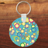 Farbige Kreise Schlüsselanhänger (Vorderseite)