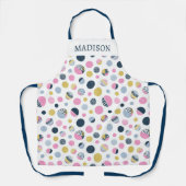 Farbige Kreise Schürze (Vorderseite)