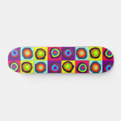 Farbige Kreise Skateboard (Horizontal)