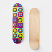 Farbige Kreise Skateboard (Vorderseite)