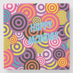 Farbige Kreise Steinuntersetzer