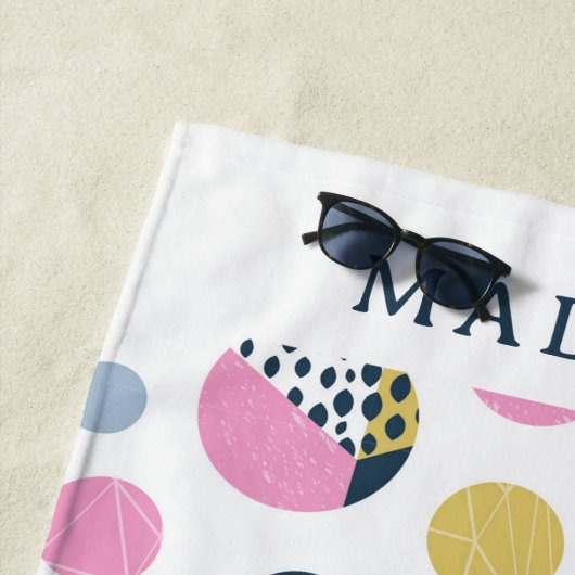 Farbige Kreise Strandtuch (Beispiel)