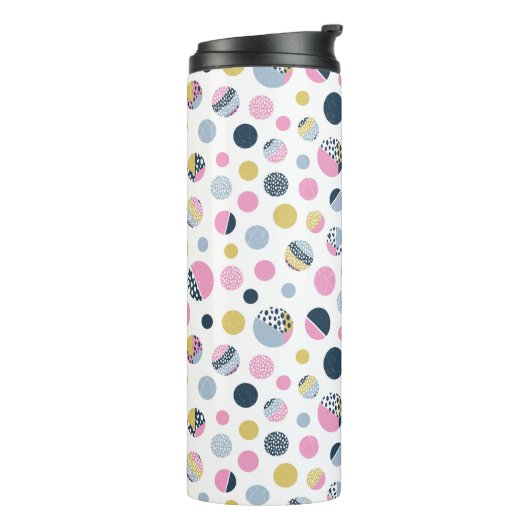 Farbige Kreise Thermosbecher (Nach links gedreht)