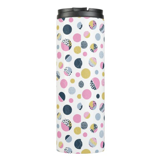 Farbige Kreise Thermosbecher (Rückseite)