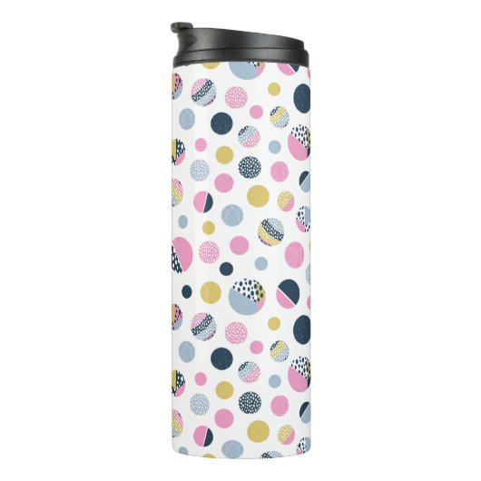 Farbige Kreise Thermosbecher (Nach rechts gedreht)