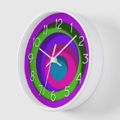 Farbige Kreise Uhr (Winkel)