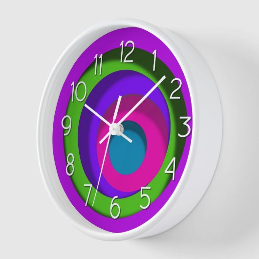 Farbige Kreise Uhr (Winkel)