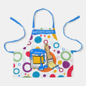 Farbige Kreise und eine unordentliche Farbe können Schürze (Vorderseite)