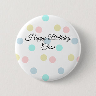 Farbige Kreisform glücklicher Geburtstag hinzufüge Button