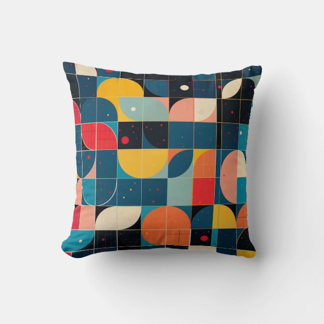 Farbige Kreisform Kissen (Vorderseite)