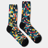 Farbige Kreisform Socken (Rechts)