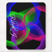 Farbige kreisförmige Blend-Geometric-Mauspad Mousepad (Vorne)