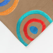 Farbige kreisförmige Regenbogenfarbe Fleecedecke (Ecke)