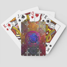 Farbige Kreislaufplatten Playing Cards Spielkarten