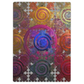 Farbige Kreislaufplatten Zwischenablage Klemmbrett (Rückseite)