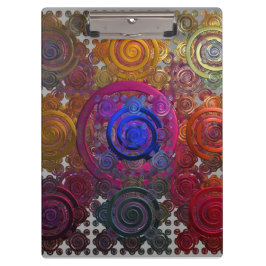 Farbige Kreislaufplatten Zwischenablage Klemmbrett