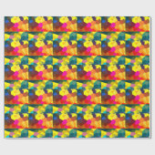 Farbige Kristalle Geschenkpapier (Flach)