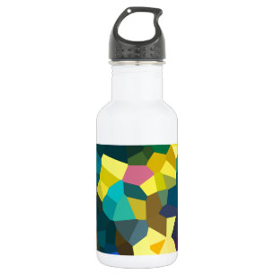 Farbige Kristalle Trinkflasche