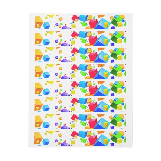 Farbige Kuben 1 (Bogen)