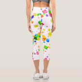 Farbige Kuben 1 Capri Leggings (Rückseite)