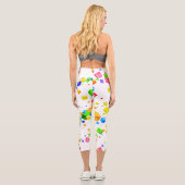 Farbige Kuben 1 Capri Leggings (Rückseite)