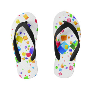 Farbige Kuben 1 Kinderbadesandalen