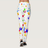 Farbige Kuben 1 Leggings (Rückseite)