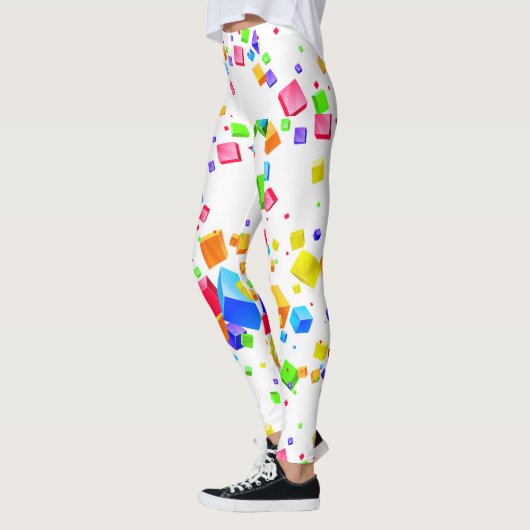 Farbige Kuben 1 Leggings (Links)