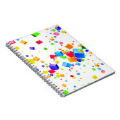 Farbige Kuben 1 Notizblock (Rechte Seite)