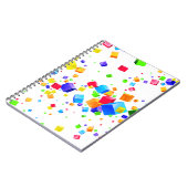 Farbige Kuben 1 Notizblock (Linke Seite)