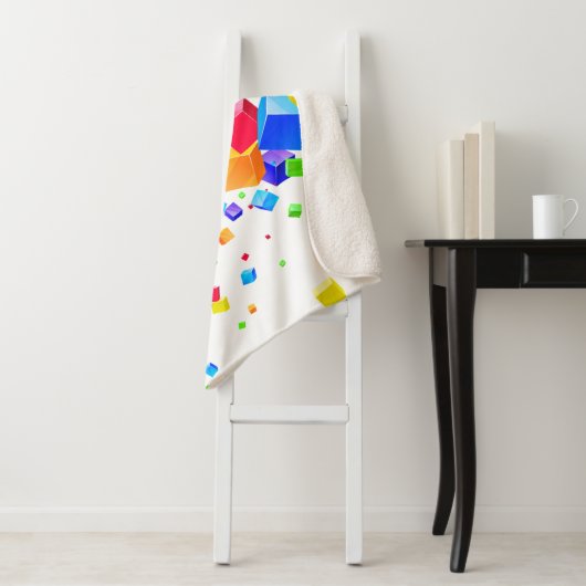 Farbige Kuben 1 Sherpadecke (Beispiel)