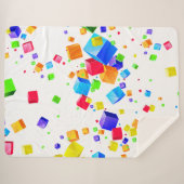 Farbige Kuben 1 Sherpadecke (Vorderseite (Horizontal))