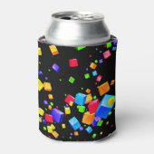 Farbige Kuben 2 Dosenkühler (Kanne Vorderseite)