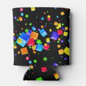 Farbige Kuben 2 Dosenkühler (Rückseite)