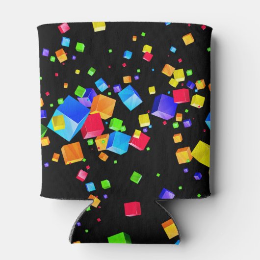 Farbige Kuben 2 Dosenkühler (Rückseite)