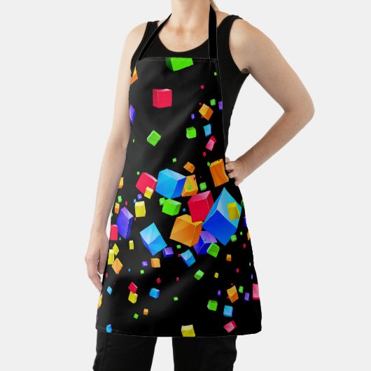 Farbige Kuben 2 Schürze (InSitu)