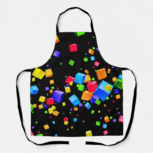 Farbige Kuben 2 Schürze (Vorderseite)