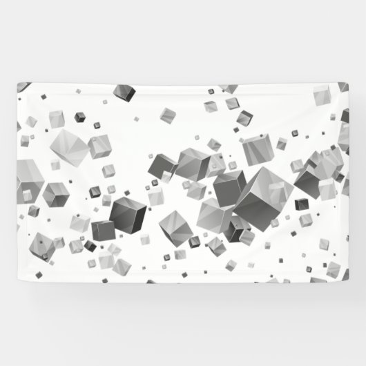 Farbige Kuben 3 Banner (Horizontal)