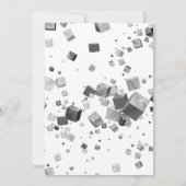 Farbige Kuben 3 Dankeskarte (Rückseite)