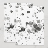 Farbige Kuben 3 Dankeskarte (Vorne/Hinten)