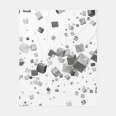 Farbige Kuben 3 Fleecedecke (Vorderseite)