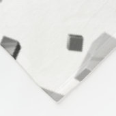 Farbige Kuben 3 Fleecedecke (Ecke)