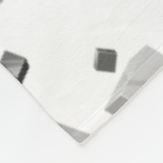 Farbige Kuben 3 Fleecedecke (Ecke)