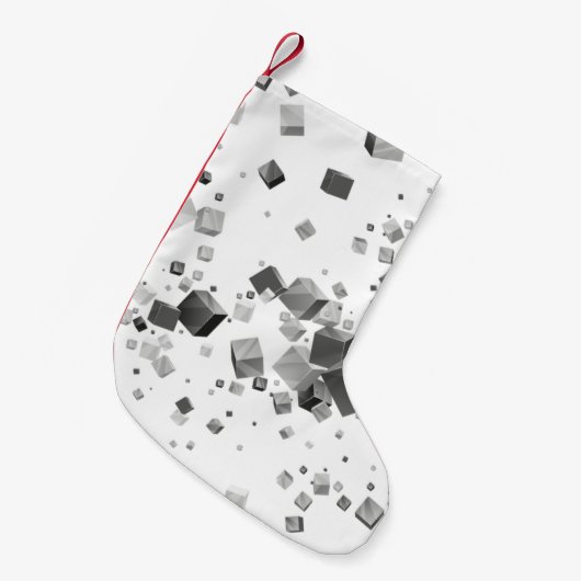 Farbige Kuben 3 Kleiner Weihnachtsstrumpf (Vorderansicht (hängend))