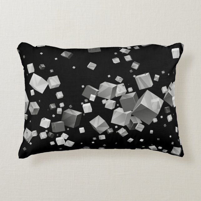 Farbige Kuben 4 Dekokissen (Vorderseite)