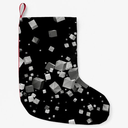 Farbige Kuben 4 Kleiner Weihnachtsstrumpf (Vorderseite)